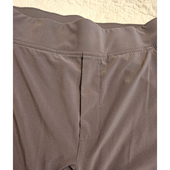 Athleta Brooklyn Ankle Pants Size 4 Gray Stretch Ribbed Waistband With Pockets - Picture 9 of 12